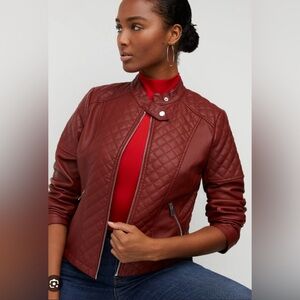 NY&Co. faux leather Moto jacket. XXL - New! 🛍️